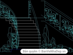 cầu thang đẹp,cầu thang sắt,bản vẽ cầu thang sắt,thiết kế cầu thang sắt