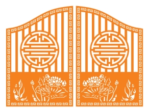 File cad thiết kế cnc cổng chùa 2 cánh