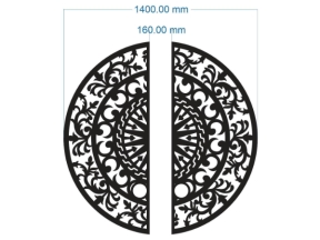 File cad thiết kế cnc trống hoa văn