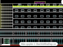 File cad thiết kế đồ án xây dựng khách sạn duyên hải