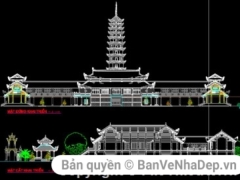 FIle cad thiết kế nâng cấp, cải tạo chùa Tích Sơn tại Vĩnh Yên