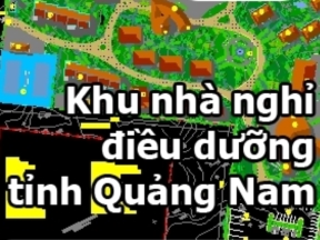 File cad thiết kế nhà nghỉ tỉnh Quảng Nam miễn phí