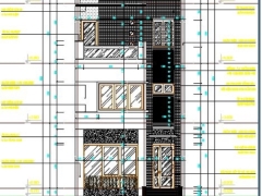File cad thiết kế nhà phố 3 tầng KT 6x15m gồm bản vẽ: Kiến trúc, kết cấu, điện, nước