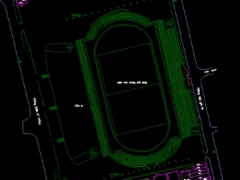 File cad thiết kế sân vận động kèm mẫu 3d sketchup phối cảnh miễn phí