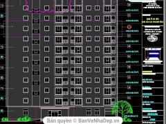 File cad thiết kế tòa nhà chung cưa cao tầng | nhà xã hội tại TP Đà Nẵng