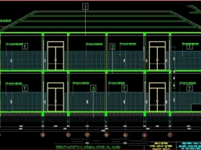 File cad thiết kế trạm y tế xã Ngọc Đỉnh gồm đầy đủ kiến trúc, kết cấu và điện nước