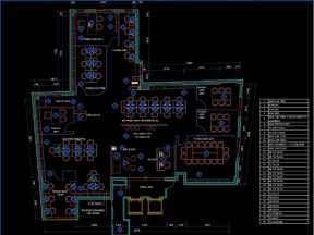 File CAD Thiết Kế Văn Phòng 300m²