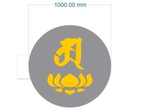 File cắt cnc logo sen phong cách