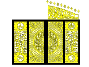 File cắt cnc thiết kế cổng hoa văn sắc nét