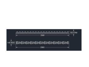 File cnc 2 kích thước diềm mái kính