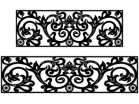 File cnc 2 kích thước lan can hoa