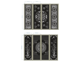 File cnc 2 thiết kế cổng 4 cánh siêu hot