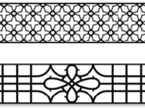 File cnc 2 thiết kế hàng rào bản vẽ đơn giản