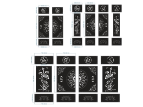 File cnc 3 thiết kế cổng trống đồng hoa sen vạn sự như ý
