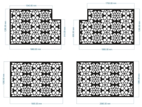 File cnc 4 kích thước vách ngăn đẹp