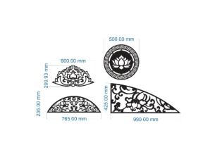 File cnc 4 thiết kế sen dxf