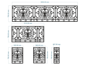 File cnc 5 kích thước lan can