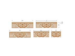File cnc 5 kích thước lan can và cổng 4 cánh bông tuyết trống đồng