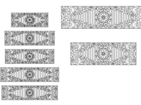 File cnc 7 kích thước lan can dxf