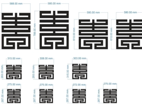 File cnc chữ thọ 4 diện tích thiết kế