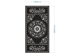 File cnc cổng 1 cánh trống đồng dxf