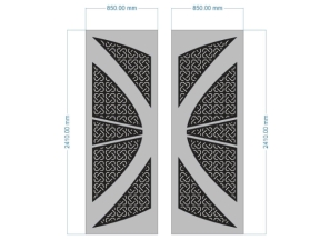 File cnc cổng 2 cánh  đặc biệt