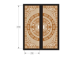 File cnc cổng 2 cánh  đặc biệt nhất
