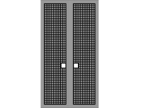 File cnc cổng 2 cánh đầy đủ ô vuông