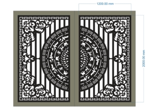 File cnc cổng 2 cánh mẫu đẹp kiểu mới nhất 2024