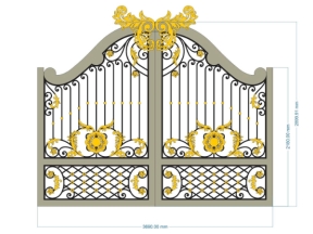 File cnc cổng 2 cánh mẫu mới nhất hiện nay