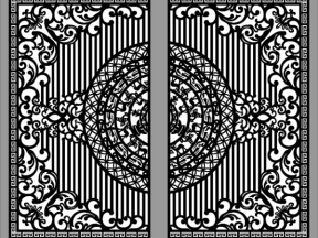 File cnc cổng 2 cánh mới sang trọng