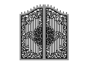 File cnc cổng 2 cánh trống kết hợp hoa văn đẹp