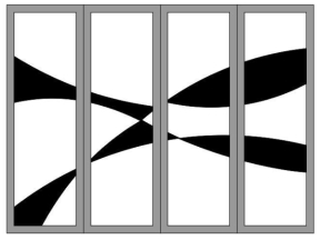 File cnc cổng 4 cánh  đặc biệt phong cách mắt