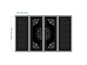 File cnc cổng 4 cánh mới độc đáo