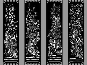 File cnc cổng tứ quý âm