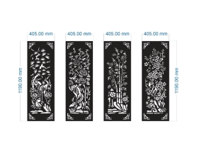 File cnc cổng tứ quý tứ quý dxf