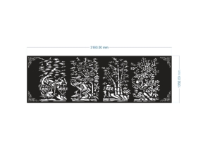 File cnc cổng tứ quý tứ quý nguyên tấm