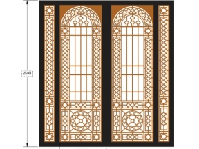 File cnc cửa 4 cánh dxf mới nhất