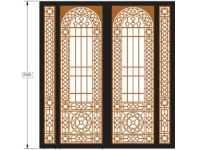 File cnc cửa sắt kiểu mới 4 cánh