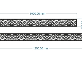 File cnc diềm mái kính 2 kích thước xây dựng đẹp nhất