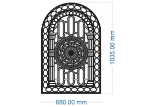 File cnc file cad hàng rào trống đồng