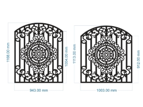 File cnc hàng rào 2 kích thước