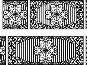 File cnc hàng rào bản vẽ đẹp nhất dxf tháng 11