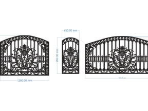 File cnc hàng rào cad đẹp chuẩn 3 kích thước