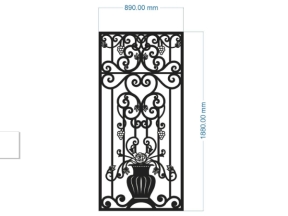 File cnc hàng rào mẫu đẹp dxf