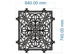 File cnc hàng rào mới phong cách