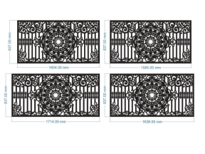 File cnc hàng rào trống đồng 4 kích thước xây dựng mới nhất