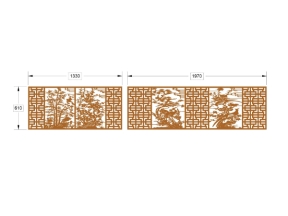 File cnc hàng rào tùng cúc trúc mai cắt dương