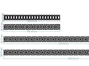 File cnc hoa văn cổng 2 đầy đủ đồng tiền và diềm