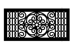 File cnc hoa văn cổng phong cách dxf